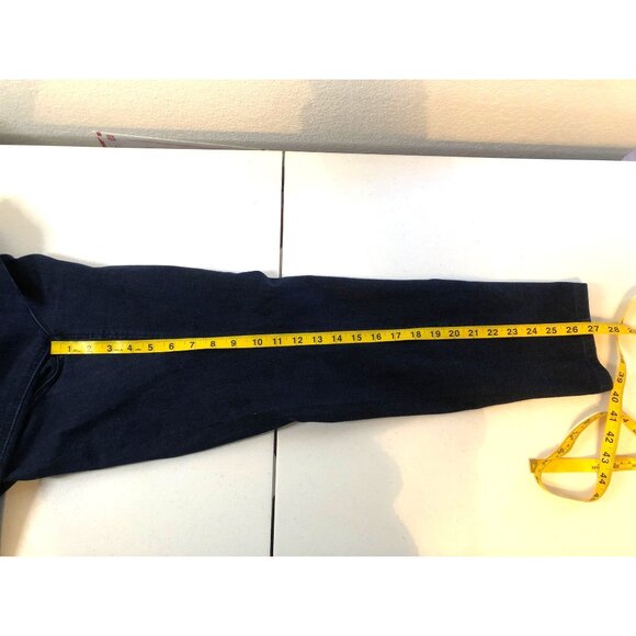 A.N.A.- WOMENS DARK DENIUM MID-RISE SKINNY 78% COTTON JEANS SIZE 30/10 - Picture 5 of 6